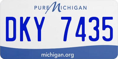 MI license plate DKY7435