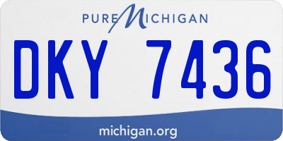 MI license plate DKY7436