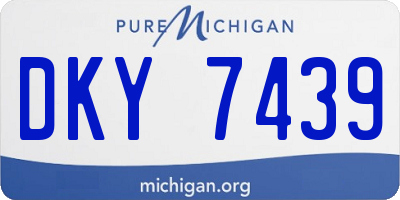 MI license plate DKY7439