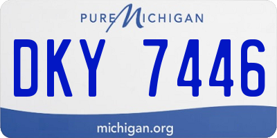 MI license plate DKY7446