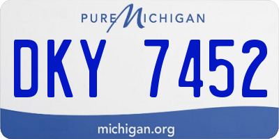 MI license plate DKY7452