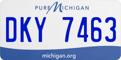 MI license plate DKY7463