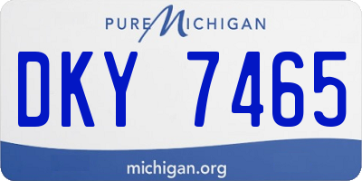 MI license plate DKY7465