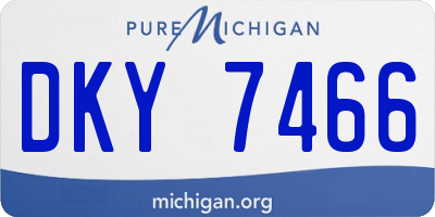 MI license plate DKY7466
