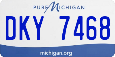 MI license plate DKY7468
