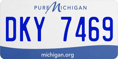 MI license plate DKY7469