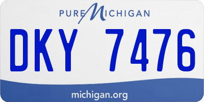 MI license plate DKY7476