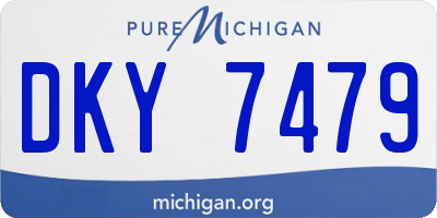 MI license plate DKY7479