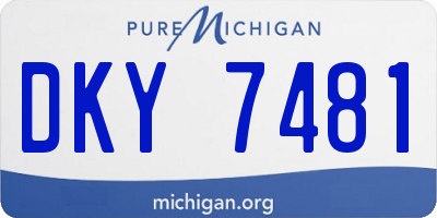 MI license plate DKY7481