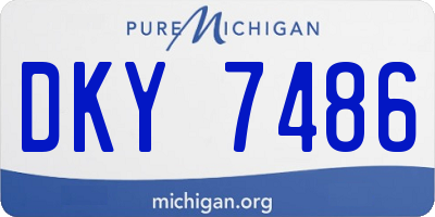 MI license plate DKY7486