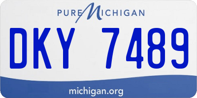 MI license plate DKY7489