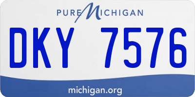 MI license plate DKY7576