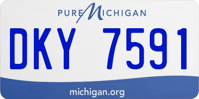 MI license plate DKY7591