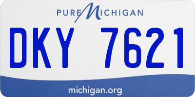 MI license plate DKY7621
