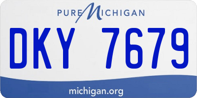 MI license plate DKY7679