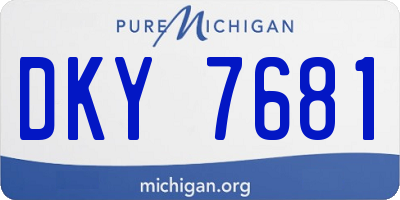 MI license plate DKY7681