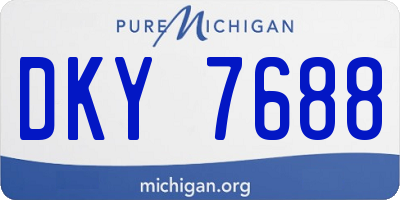 MI license plate DKY7688