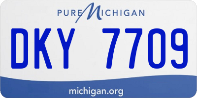 MI license plate DKY7709
