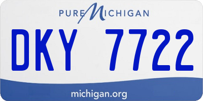 MI license plate DKY7722