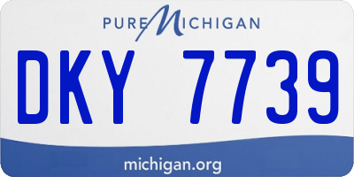 MI license plate DKY7739