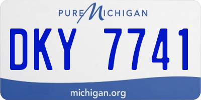 MI license plate DKY7741