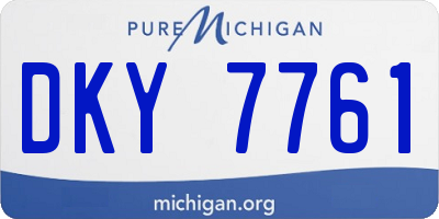 MI license plate DKY7761