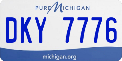 MI license plate DKY7776