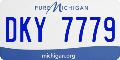 MI license plate DKY7779