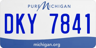 MI license plate DKY7841