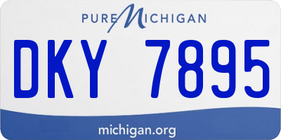MI license plate DKY7895
