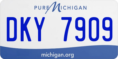 MI license plate DKY7909