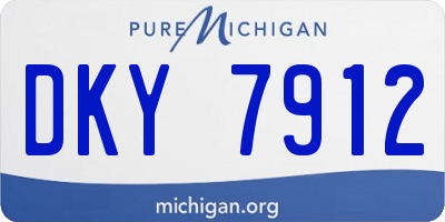 MI license plate DKY7912