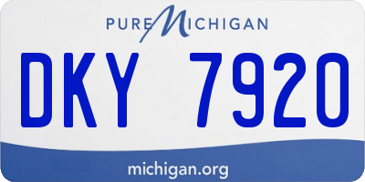 MI license plate DKY7920
