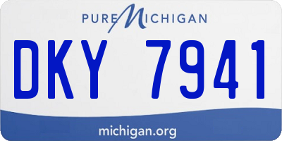 MI license plate DKY7941