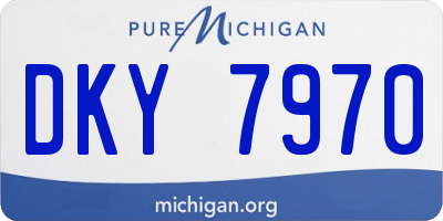 MI license plate DKY7970