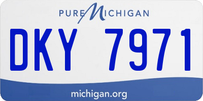 MI license plate DKY7971