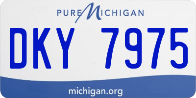 MI license plate DKY7975