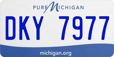MI license plate DKY7977