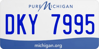 MI license plate DKY7995