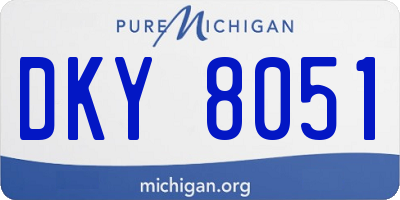 MI license plate DKY8051