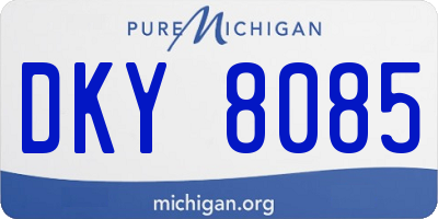 MI license plate DKY8085