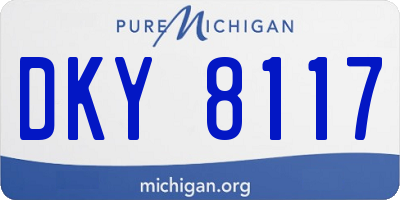 MI license plate DKY8117