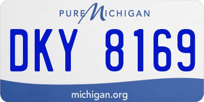 MI license plate DKY8169