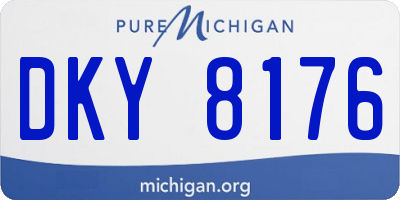 MI license plate DKY8176