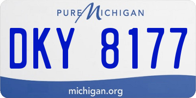 MI license plate DKY8177