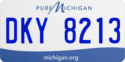MI license plate DKY8213
