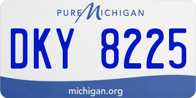 MI license plate DKY8225