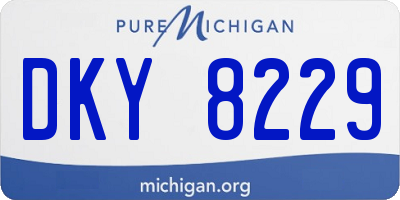 MI license plate DKY8229