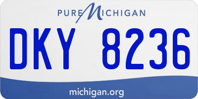 MI license plate DKY8236