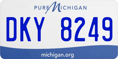 MI license plate DKY8249